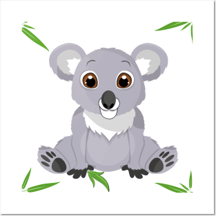 Cute Little Koala Bear Posters and Art